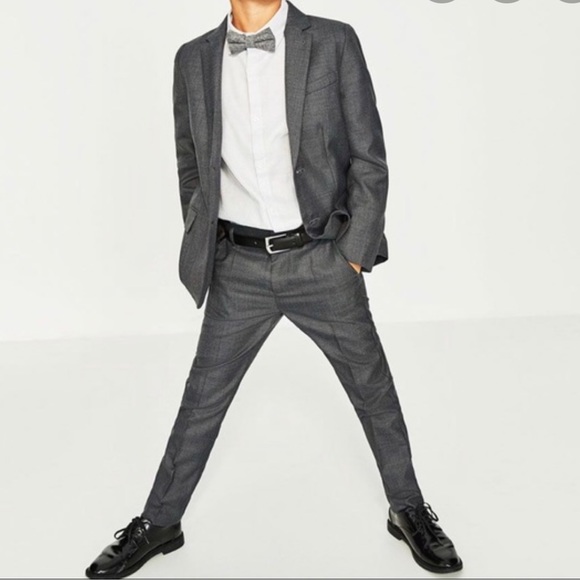 Zara Matching Sets Zara Boys Wool Gray Tailored Suit 78 Poshmark